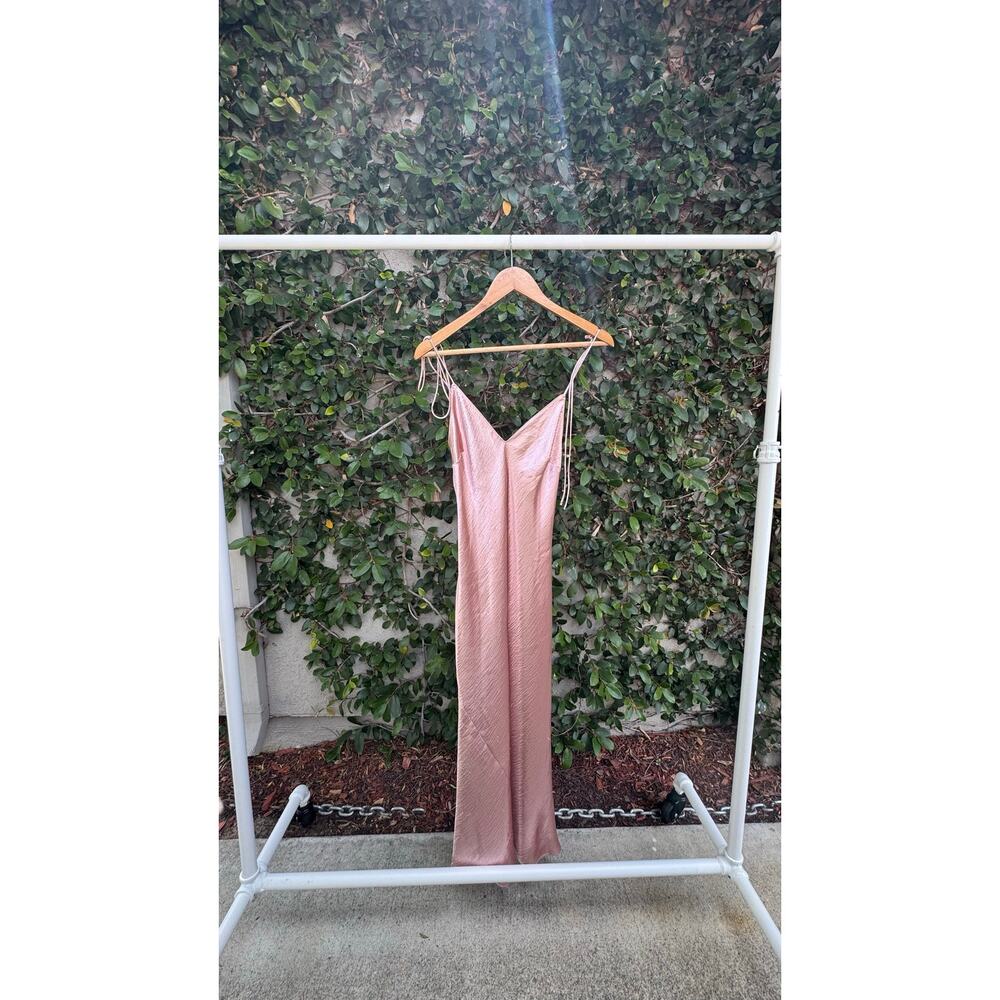 Victoria secret blush satin slip dress